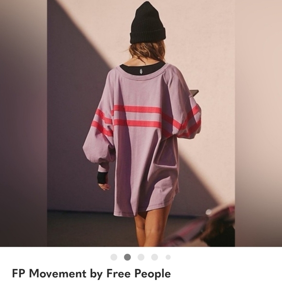 Free People Post Up Stripped Sweatshirt. Size Med. NWOT - Picture 3 of 5